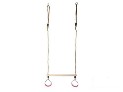 Trapez gimnastyczny z okrągłymi obręczami