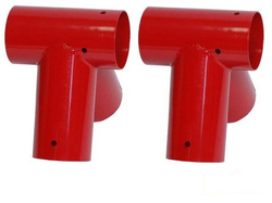 2 x Łącznik do belki Ø100 mm, 90°