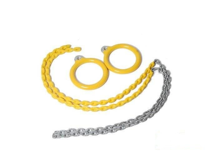 Okrągłe Obręcze gimnastyczne na łańcuchu