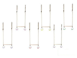 Trapez gimnastyczny z okrągłymi obręczami