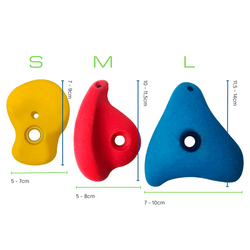 Kamienie do wspinaczki S+M+L (15 sztuk)
