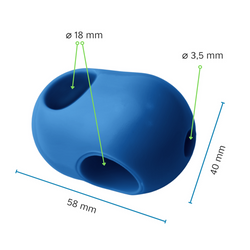 Łącznik krzyżowy jednoczęściowy do liny zbrojonej ø18mm