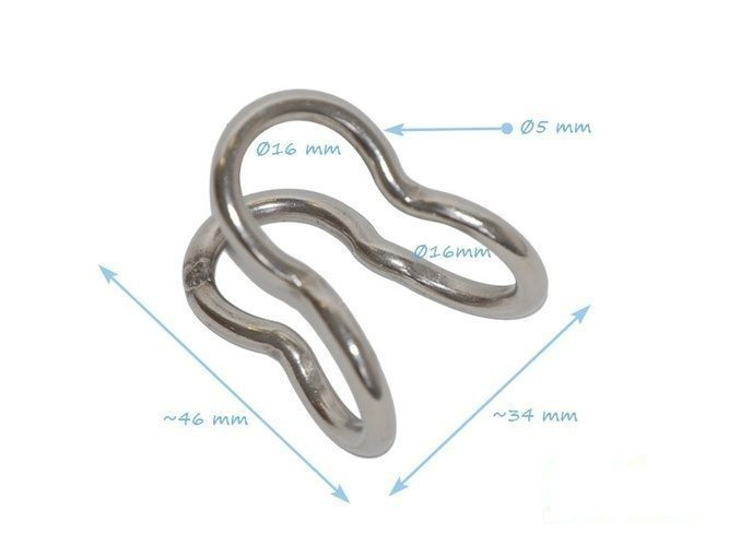 Łącznik krzyżowy do liny zbrojonej 16 mm typ U