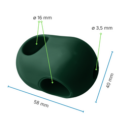 Łącznik krzyżowy jednoczęściowy do liny zbrojonej ø16mm