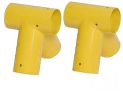 2 x Łącznik do belki Ø100 mm, 90°