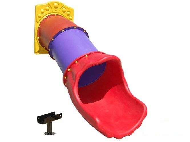 Zjeżdżalnia tunelowa, do podestu 1,00 m, EN 1176