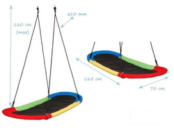 Bocianie gniazdo pełne 165 x 70 cm