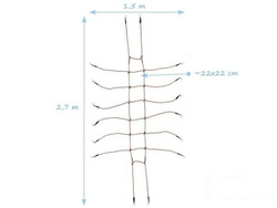 Siatka wspinaczkowa na plac zabaw 150x270 cm