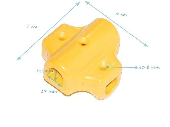 Łącznik X do liny zbrojonej ø16 mm