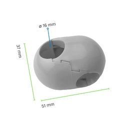 Łącznik krzyżowy do liny 16 mm