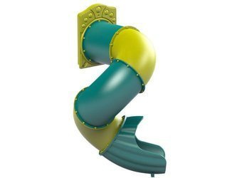 Zjeżdżalnia tunelowa spiralna do podestu 2,00 m, EN 1176