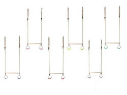 Trapez gimnastyczny z okrągłymi obręczami