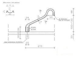 Zjeżdżalnia na publiczny plac zabaw 2,5 m