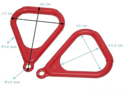 Obręcze gimnastyczne trójkątne (bez lin)