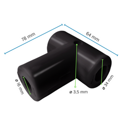 Łącznik T do liny zbrojonej Ø16 mm