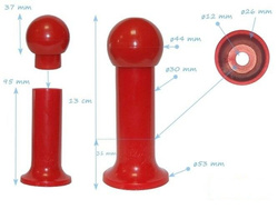 Uchwyt plastikowy 123 mm