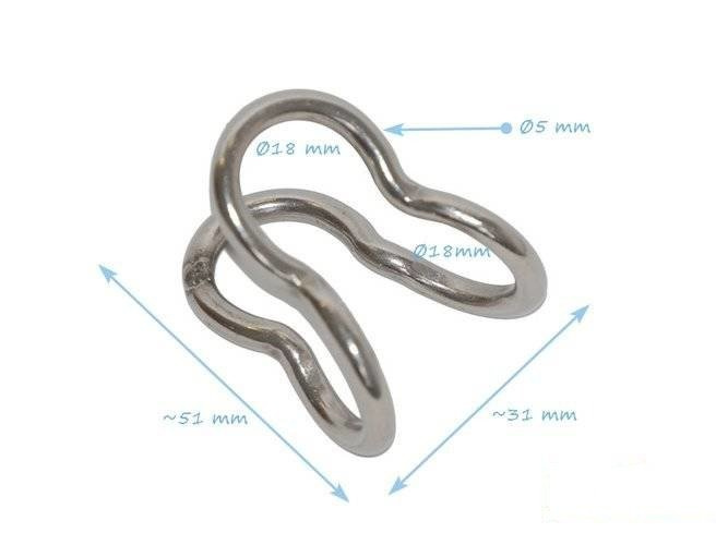 Łącznik krzyżowy do liny zbrojonej 18 mm typ U