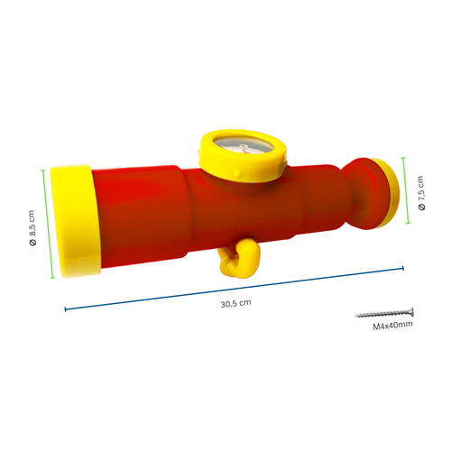 Teleskop z kompasem na plac zabaw