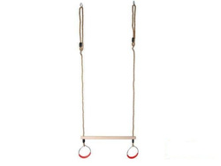 Trapez gimnastyczny z okrągłymi obręczami