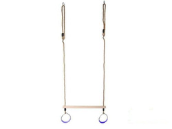 Trapez gimnastyczny z okrągłymi obręczami