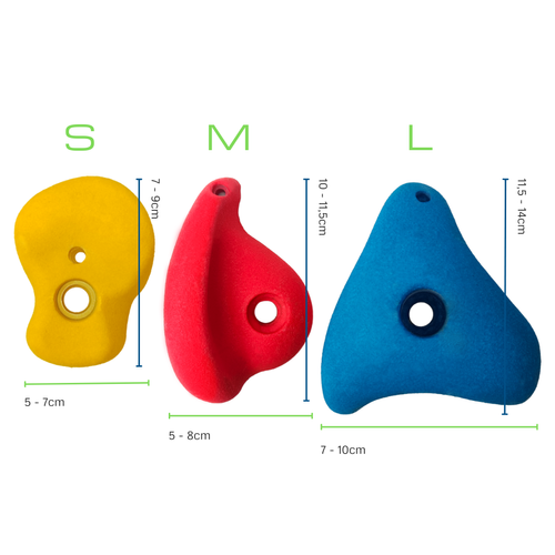 Kamienie do wspinaczki S+M+L (15 sztuk)