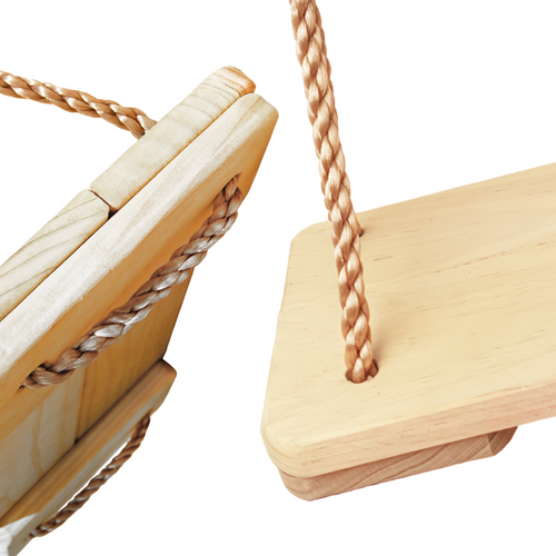 Huśtawka płaska drewniana