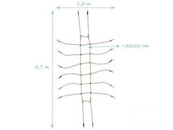 Siatka wspinaczkowa na plac zabaw 150x270 cm