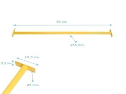 Metalowy drążek do akrobacji na plac zabaw 900 mm