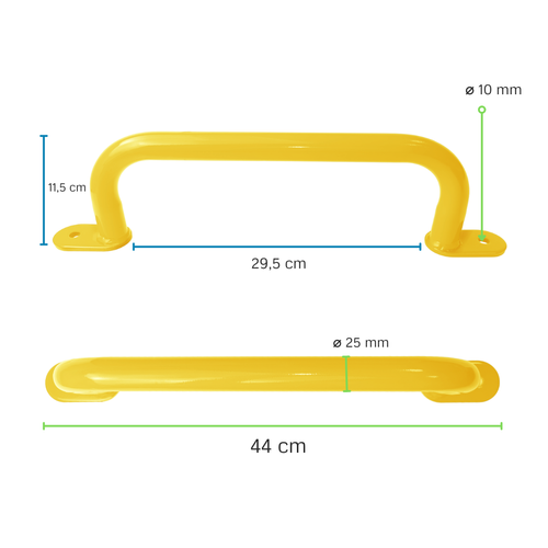 Metalowy uchwyt 350mm