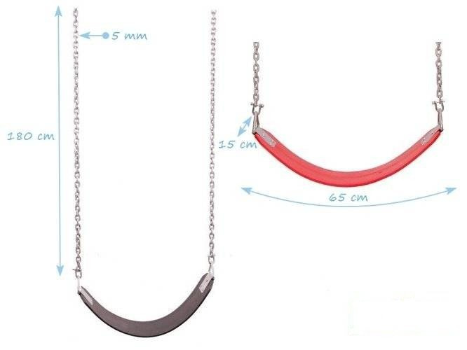 Huśtawka elastyczna na łańcuchu na publiczny plac zabaw
