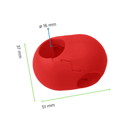Łącznik krzyżowy do liny 16 mm