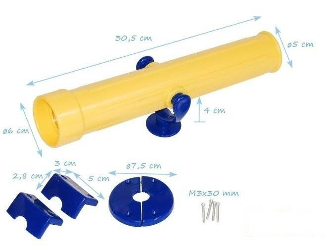 Zestaw rączek 240x75 mm + Koło sterownicze + Teleskop + Peryskop