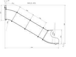 Zjeżdżalnia tubowa do podestu 2,0 m, EN 1176