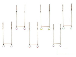 Trapez gimnastyczny z okrągłymi obręczami