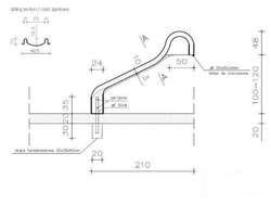 Zjeżdżalnia na publiczny plac zabaw 2,5 m