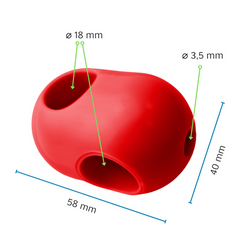 Łącznik krzyżowy jednoczęściowy do liny zbrojonej ø18mm
