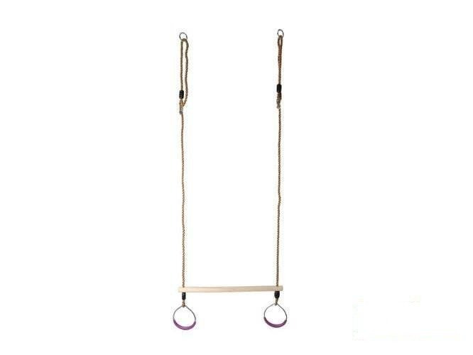 Trapez gimnastyczny z okrągłymi obręczami