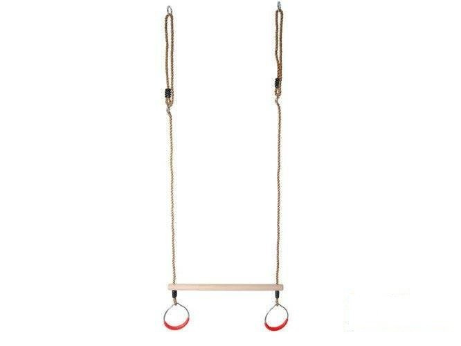 Trapez gimnastyczny z okrągłymi obręczami