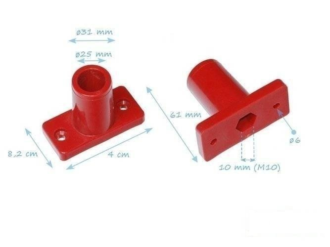 Mocowanie liny 16 mm