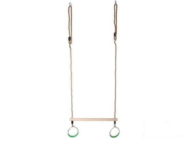 Trapez gimnastyczny z okrągłymi obręczami