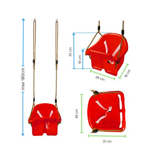 Huśtawka kubełkowa ECO