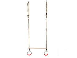 Trapez gimnastyczny z okrągłymi obręczami