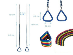 Trójkątne Obręcze gimnastyczne na łańcuchu