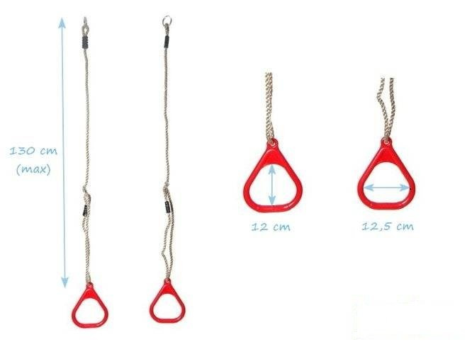 Plastikowe Obręcze gimnastyczne trójkątne