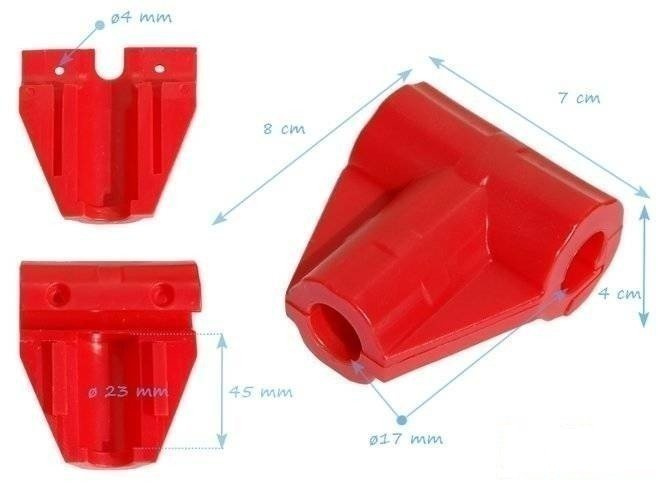 Łącznik T LUX do liny zbrojonej Ø16 mm