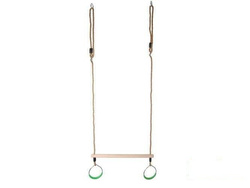 Trapez gimnastyczny z okrągłymi obręczami