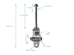 Łącznik montażowy ERGO z gwintem M12