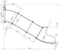 Zjeżdżalnia tubowa do podestu 1,50 m, EN 1176