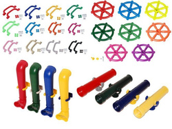 Zestaw rączek 240x75 mm + Koło sterownicze + Teleskop + Peryskop