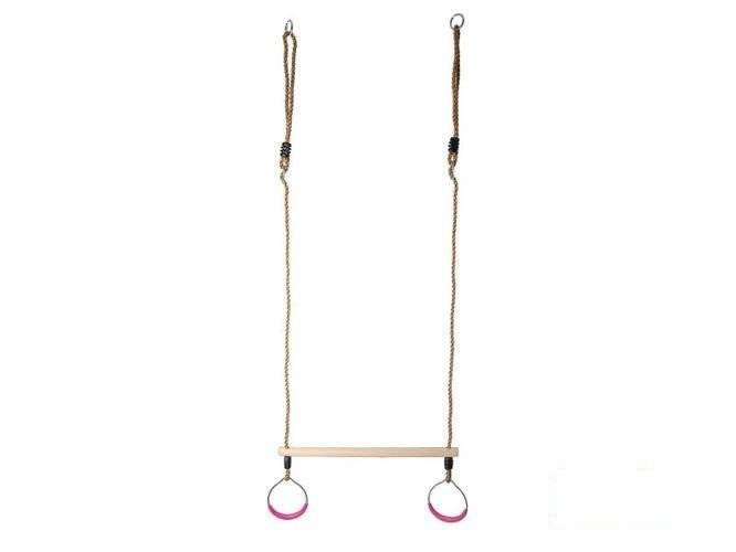 Trapez gimnastyczny z okrągłymi obręczami